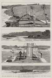 Die Nil-Expedition zur Rettung von General Gordon, Lord Wolseley am ersten Katarakt